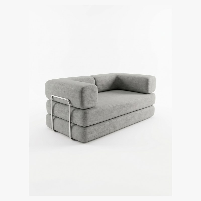 Sogno Compressed Sofa – Grey Sogno 2-Seater Compressed Sofa Bed – Grey